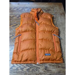 Patagonia Orange Puffer Vest